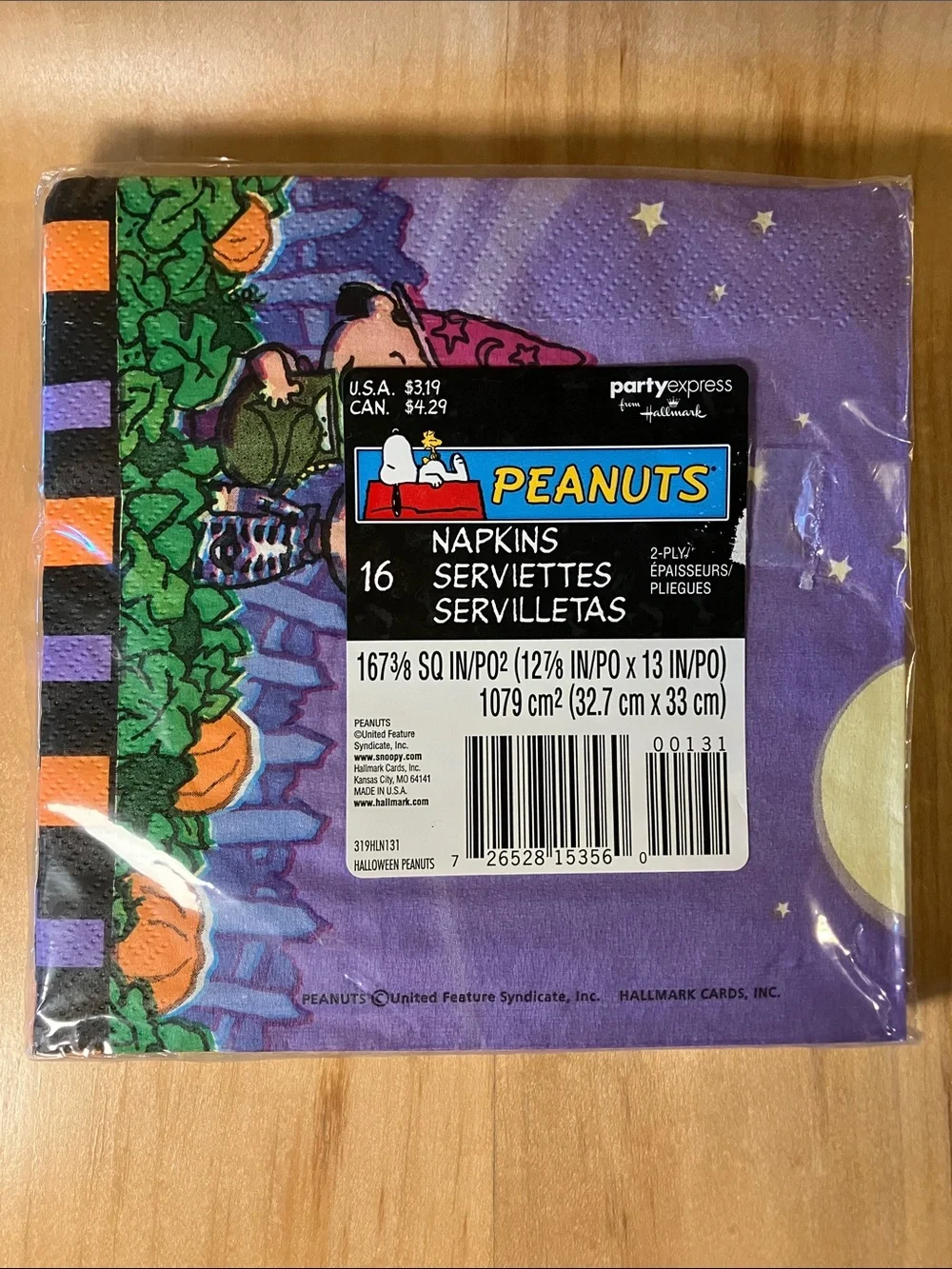 16 Peanuts Snoopy Halloween Paper Napkins by party express from Hallmark